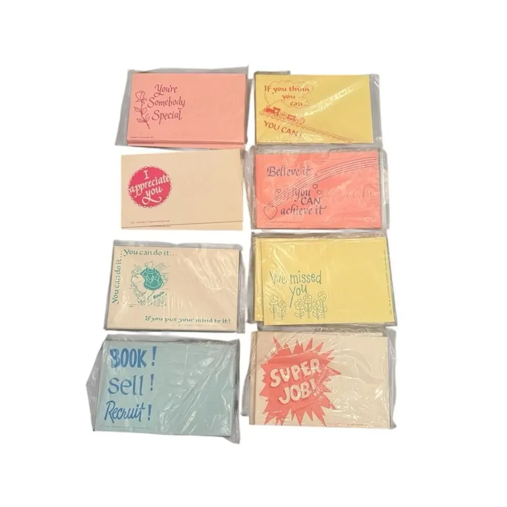 Jenny Bywater Vintage Bundle of Misc Cards Sales Consultant Notes and Cards